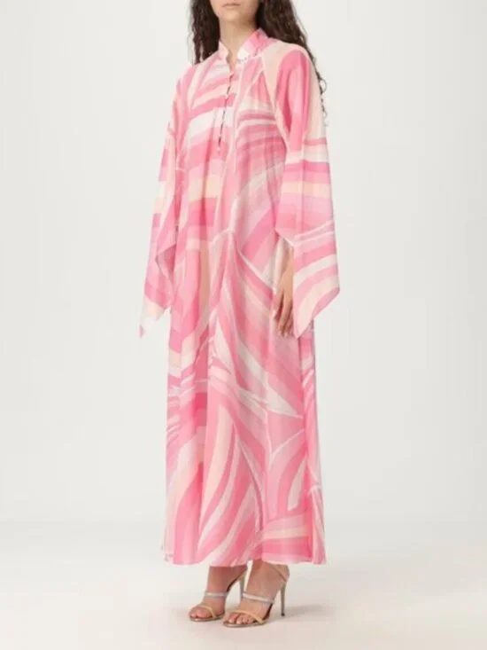 Pucci Abstract pattern cotton kaftan dress - Picture 2 of 11